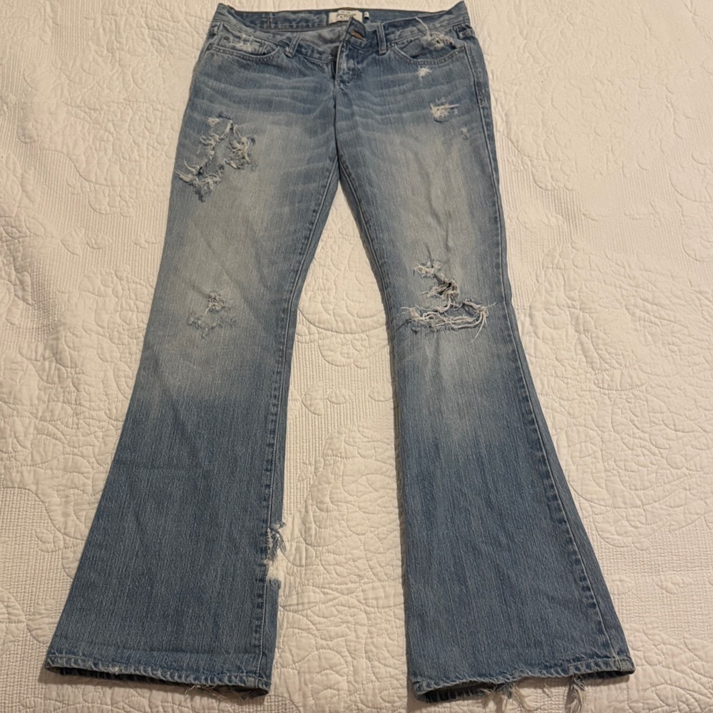 Abercrombie & Fitch Light Blue Flare Jeans